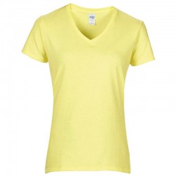 Plain T-shirt Women's premium cotton v-neck GILDAN 180 GSM